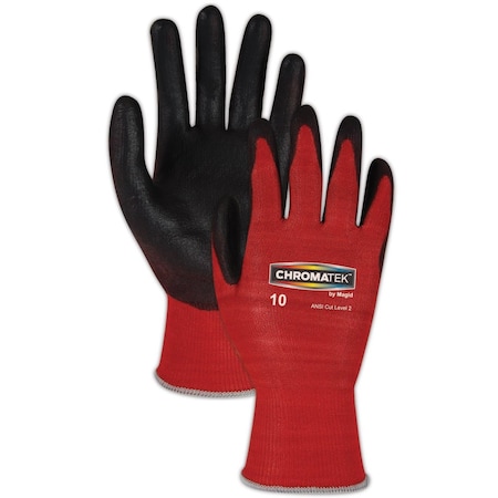 Magid Coated Gloves, Cut Level 2 1 PR CT500-RD-9
